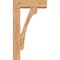 Ekena Millwork Legacy Block Smooth Bracket w/ Offset Brace, Western Red Cedar, 5 1/2"W x 16"D x 28"H BKT0604X16X28LEC05SWR - alternate 4